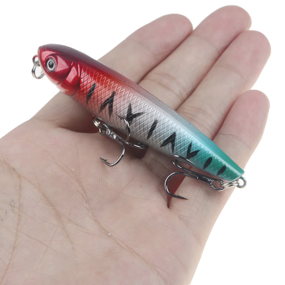 Плавающая приманка Topwater для рыбалки Искусственные воблеры карандаш приманки 80