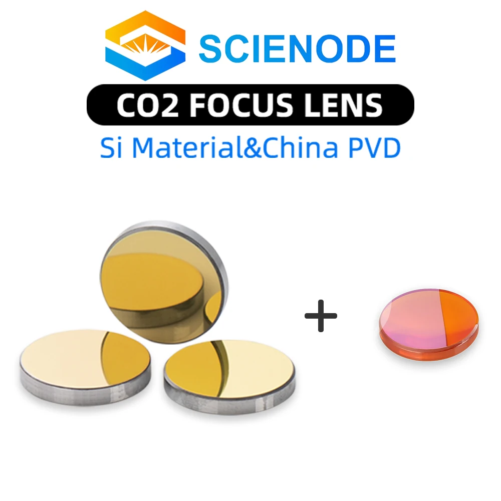 

Scienode CO2 China PVD ZnSe Focus Lens Dia.18/19.05/20mm Si MO Reflective Mirror For Co2 Laser Engraving & Cutting Machines NEW
