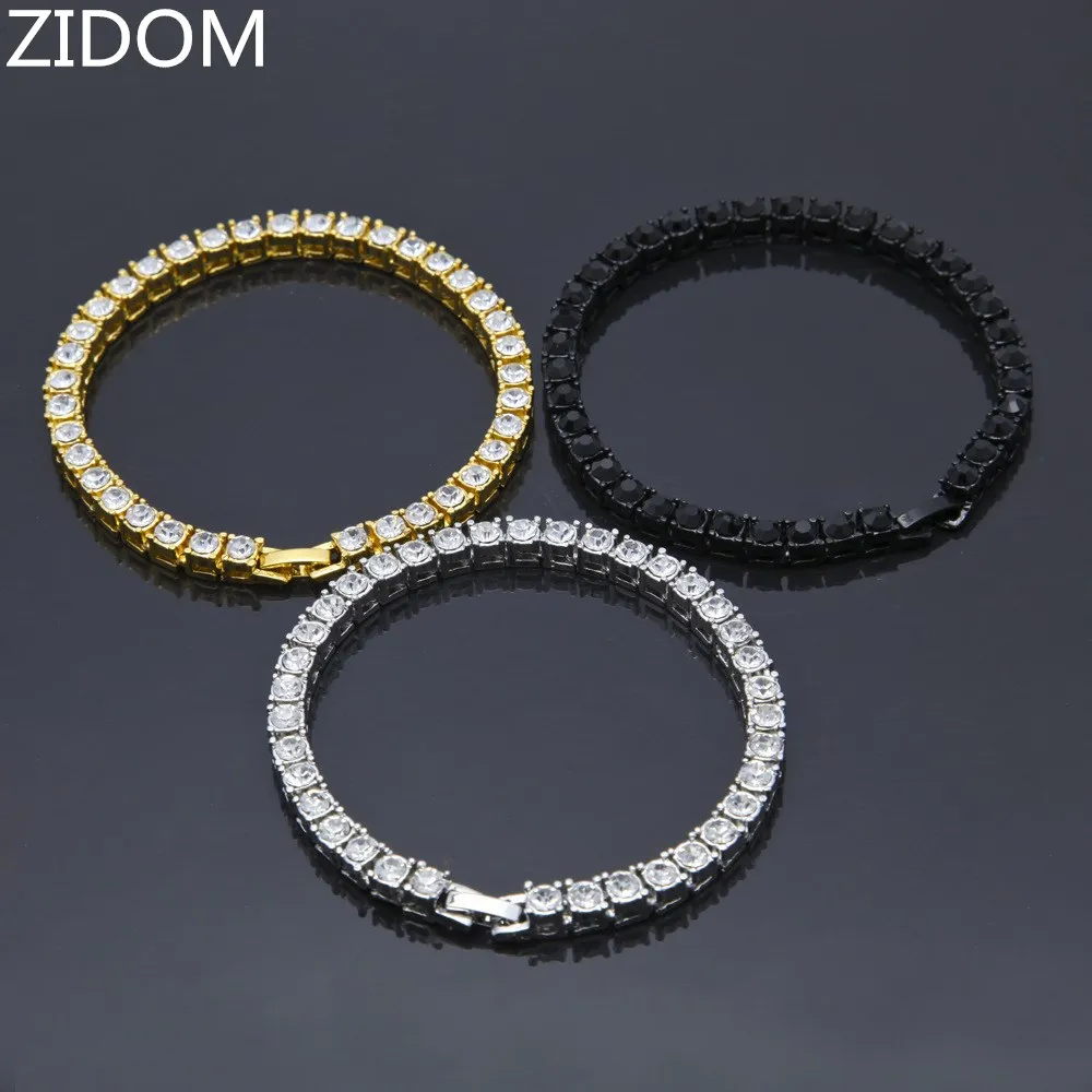 Браслеты-цепочки для мужчин и женщин выразительные теннисные ювелирные