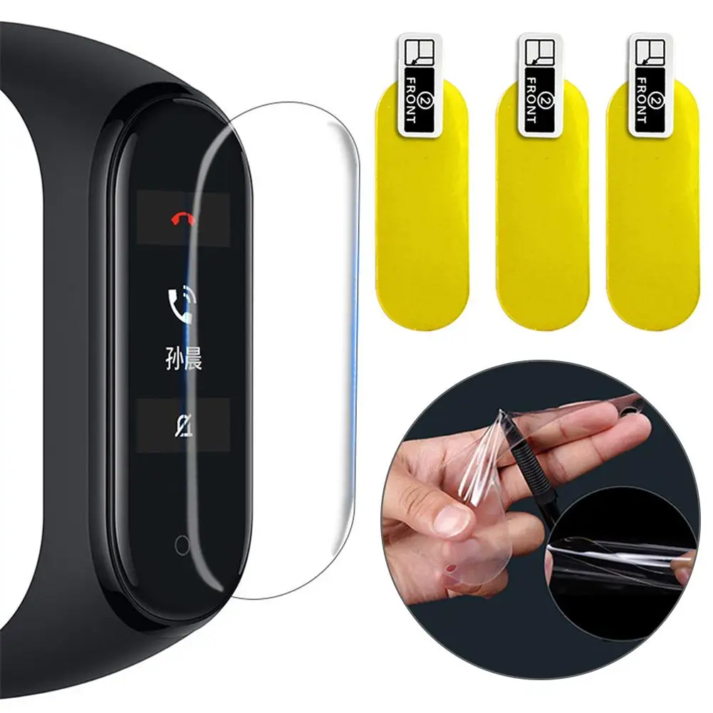 

3Pcs HD TPU Shatterproof Anti-scratch Screen Protector Film for Xiaomi Mi Band 4