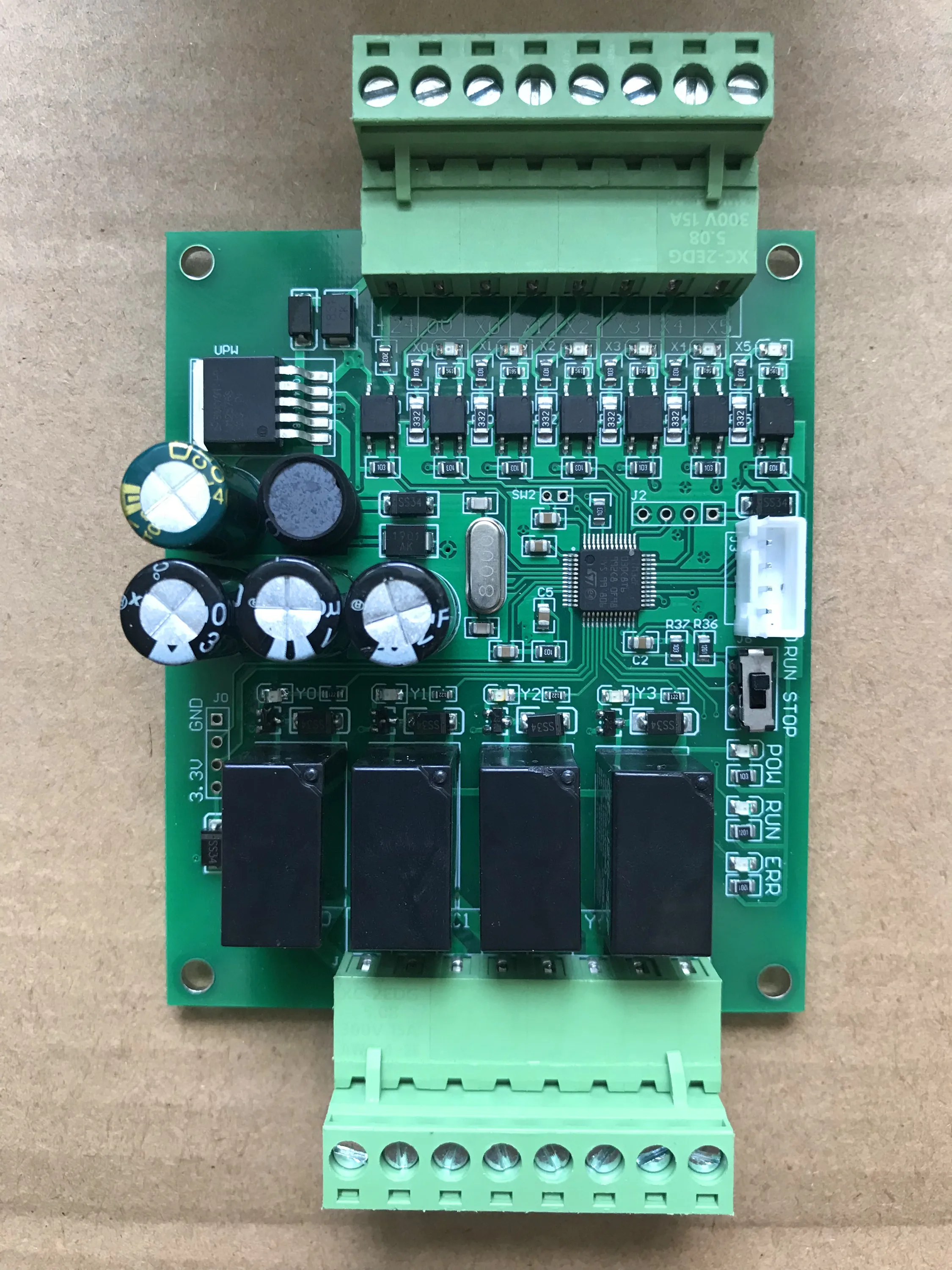 Программируемый контроллер PLC FX2N 10MR промышленная плата управления панель