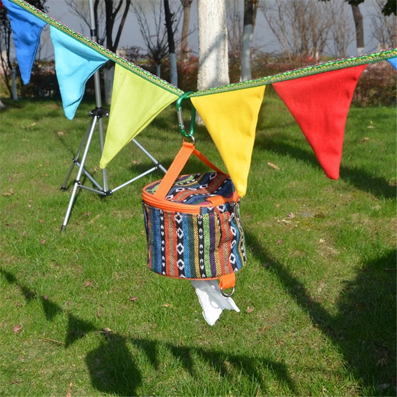 Portable Folding Pumping Carton Bag Car with Tissue Paper Box Camping Equipment | Спорт и развлечения