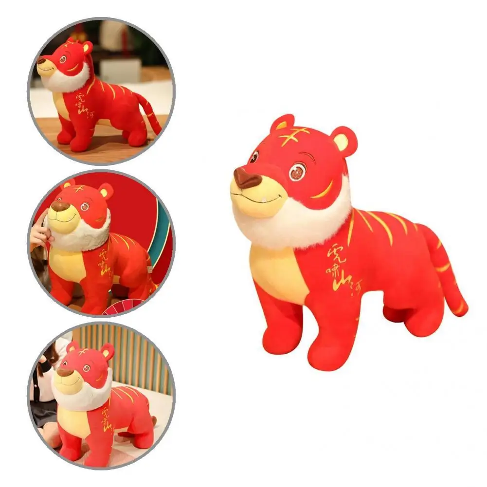 

Креативная плюшевая игрушка яркого цвета гладкая на ощупь 2022 талисман плюшевый тигр игрушка кукла-Тигр талисман кукла-тигр