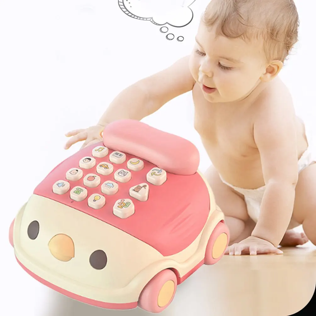 Ретро детский игрушечный телефон Раннее детство истории машина для телефона