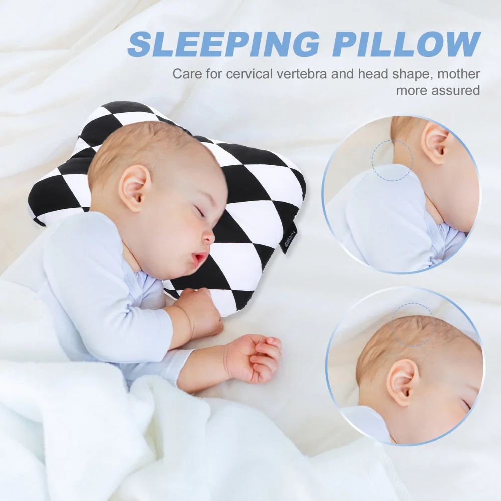 

1pc Baby Sleep Pillow Practical Prevent Flat Head Pillow Cotton Pillow