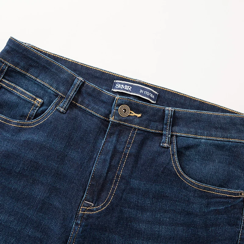 Semir джинсы женские тонкие ноги девять брюки Гонконгский вкус ретро шик тренд