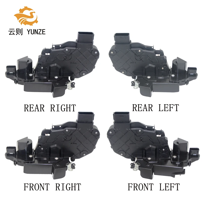 4 шт. передняя задняя левая правая боковая дверная защелка механизм замка привод