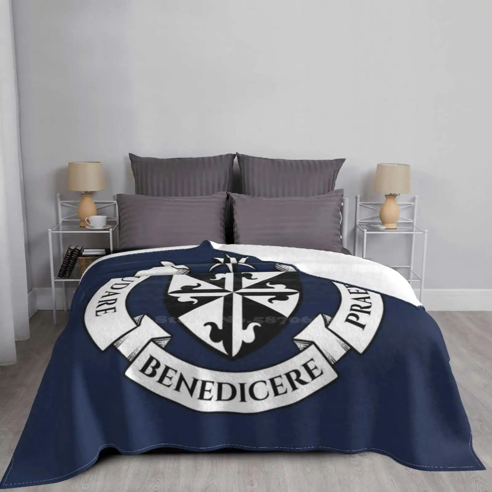 Dominican Order Coat Of Arms Hot Sale Printing High Qiality Flannel Blanket Saint Dominic St | Дом и сад