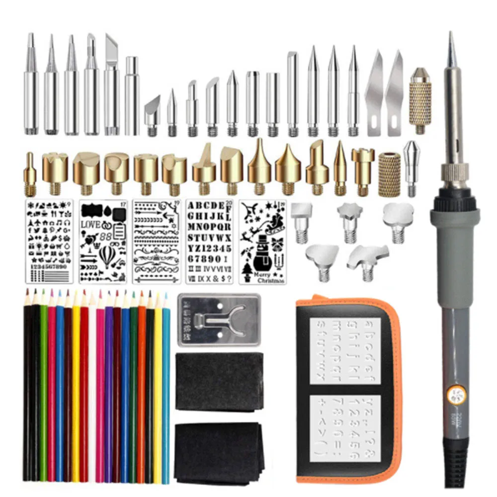 Комплект для выжигания из дерева сделай сам 72 шт. теплопередающая тыква