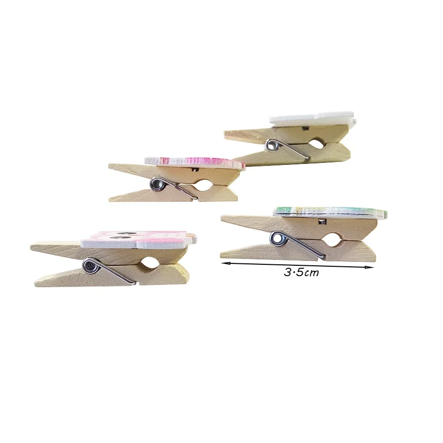 8 Pcs/lot Cartoon Owl Wooden Paper Clip Bookmark For Album Message Mini Natural Clips Craft Decoration Pegs | Дом и сад