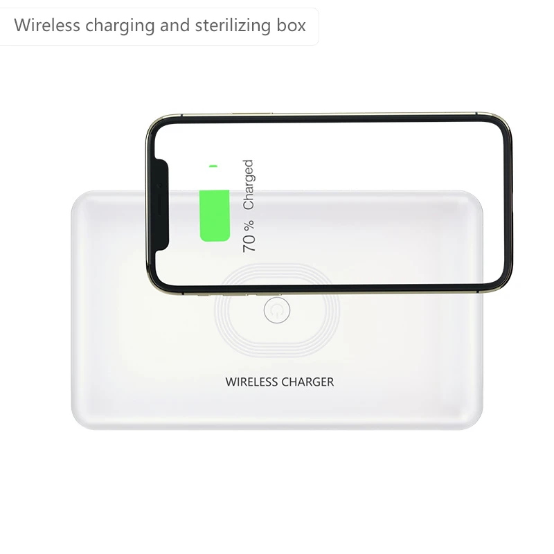 

Mobile Phone Wireless Charger Automatic Sterilization Disinfection Mask Sterilizer UV-C Ultraviolet Rays Disinfection Box