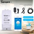 SONOFF TH10TH16 DS18B20SI7021Al560 датчик температуры и влажности, Удлинительный кабель, монитор, беспроводной Wi-Fi Смарт-выключатель света