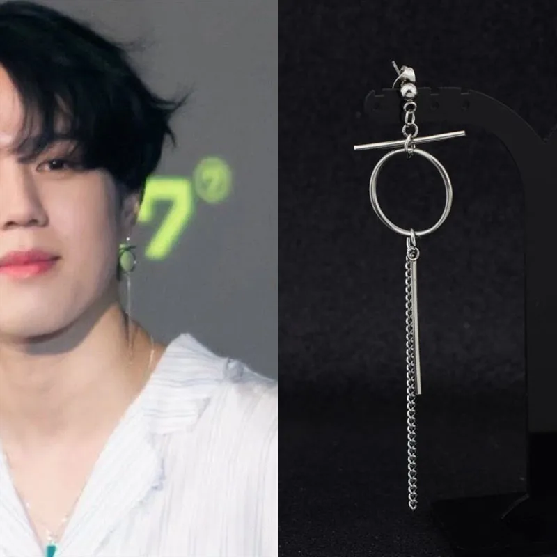 Новые корейские серьги-гвоздики KPOP DNA V 1 Pc Bangtan Boys альбом JIMIN цепочка ювелирные