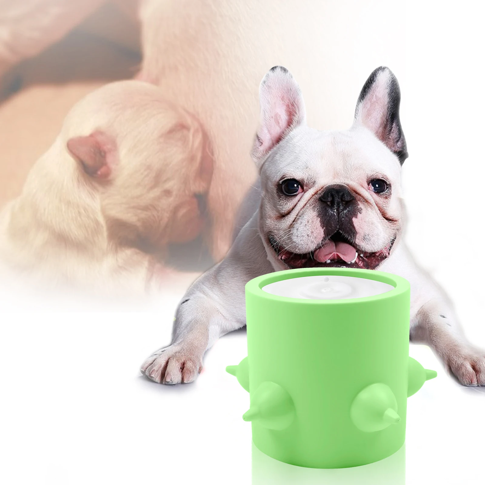 Alimentador para cachorros, tetina de lactancia, botella de silicona para gatitos, perros reci&eacute;n nacidos, taz&oacute;n de leche para perros y gatos, 600ML-0