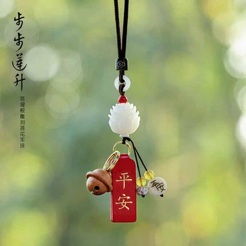 

Подвеска красного цвета для автомобиля, подвески для зеркала заднего вида, подвески для безопасности, милые аксессуары для салона автомоби...