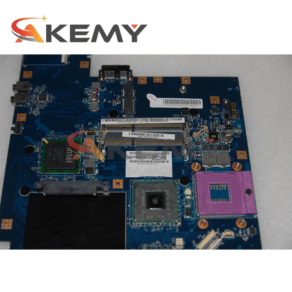 

Laptop motherboard For LENOVO Ideapad G550 Mainboard LA-5082P GM45 DDR3