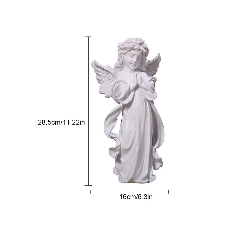 

Praying Cherub Statue Angel Statue Figurine Home Garden Decor Wings Angel Statue Angel Decoration Crafts Creative Desktop Orname