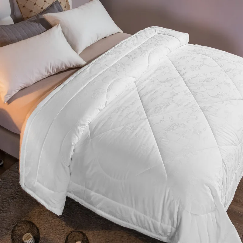 Роскошное 100% кашемировое стеганое одеяло всесезонный гипоаллергенный