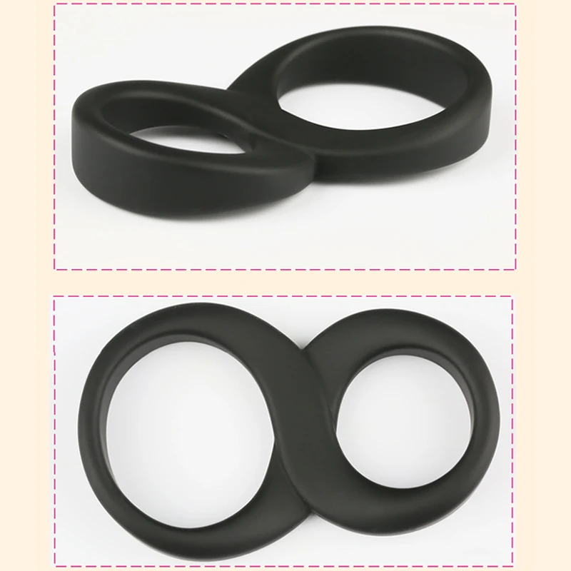 Мини кольца двойной Удлиняющая Насадка На отсрочка преждевременной эякуляции