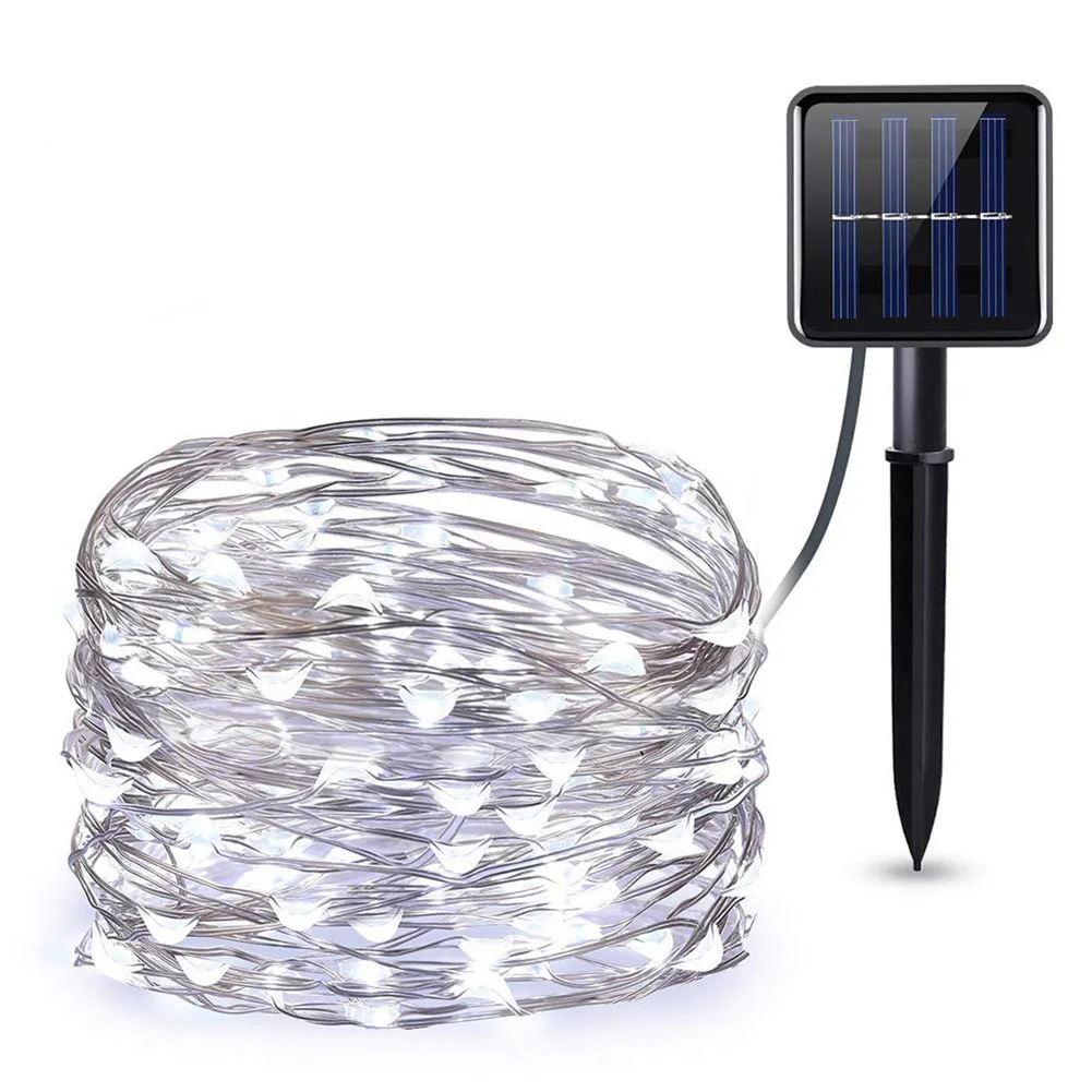 

Creative LED Starry Fairy Solar String Light Waterproof Outdoor Indoor Wedding Party Decorative Copper Wire Garland Lamp