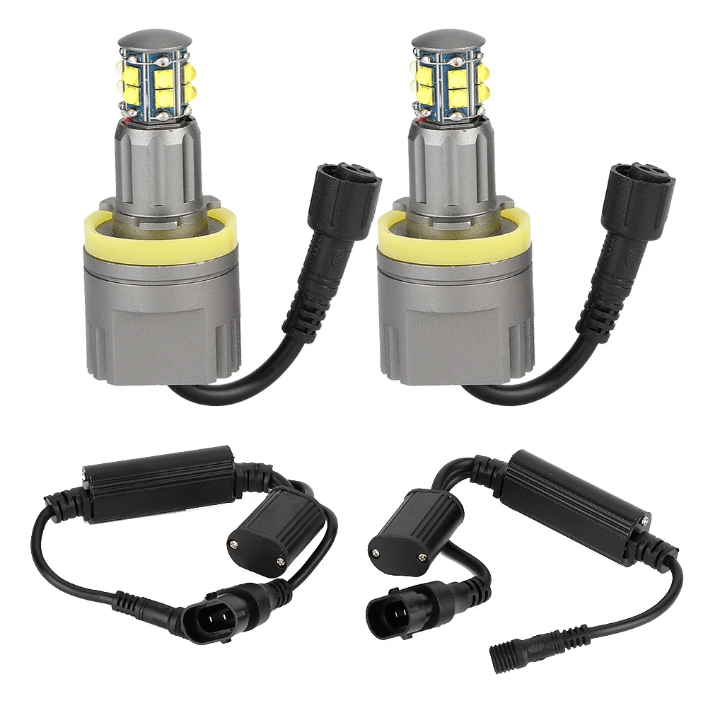 

2pcs For H8 120W Super Bright Angel Eyes Fog Lamp LED Light Bulbs Fit for E82 E92 E93