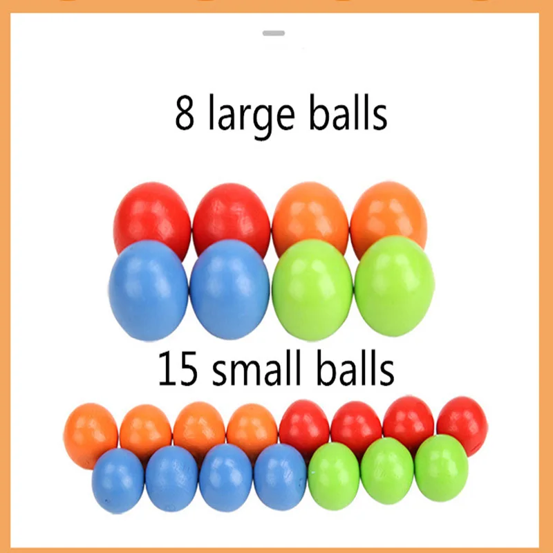 

Kids Educational Toys Colorful Interest Training Fruit Tree Clip Balls Attention Training Toy For Children Wooden Gift
