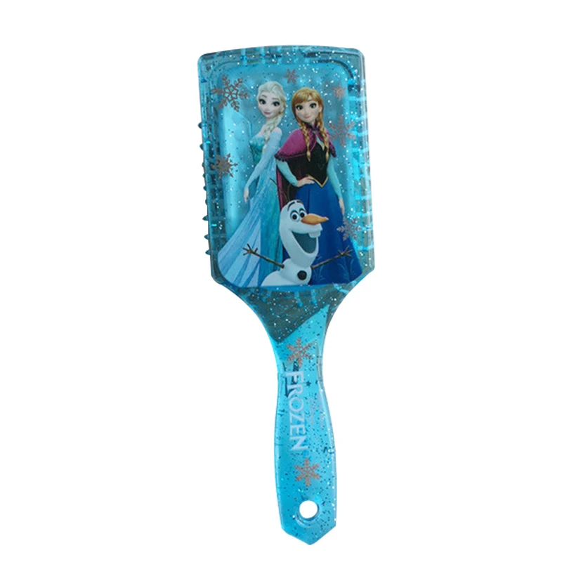 Дисней Принцесса замороженная щетка для волос brosse cheveux Kids нежная Антистатическая щетка кудрявый клубок Русалка щетина ручка Клубок Расческа - Цвет: 6