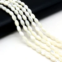 natural freshwater shell beaded water drop shape natural white mother of pearl shell loose beaded for women jewelry making