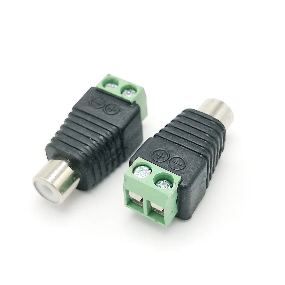 10 шт . Solderless RCA разъем DIY винт замок кабель адаптер для аудио или видео |