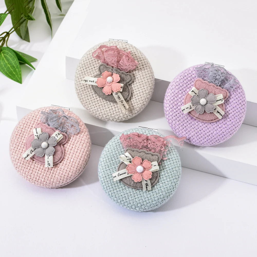 Vicney/милое карманное зеркало с кошкой для женщин круглое складное мини зеркальце