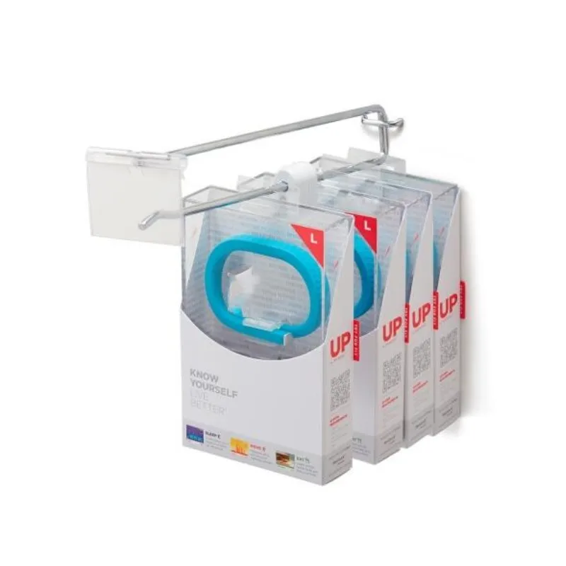 500 Pcs/Pack Retail Shop WallHook Merchandise Security Display Stop Lock With Pore Size 6mm Color White Material ABS And Steel |