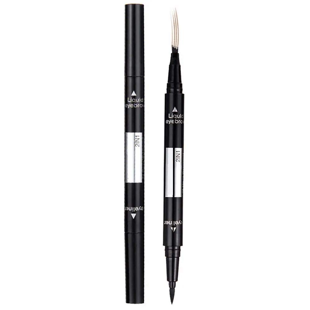 1 шт. мода два в одном подводка для глаз Тушь ресниц с комбинированный костюм