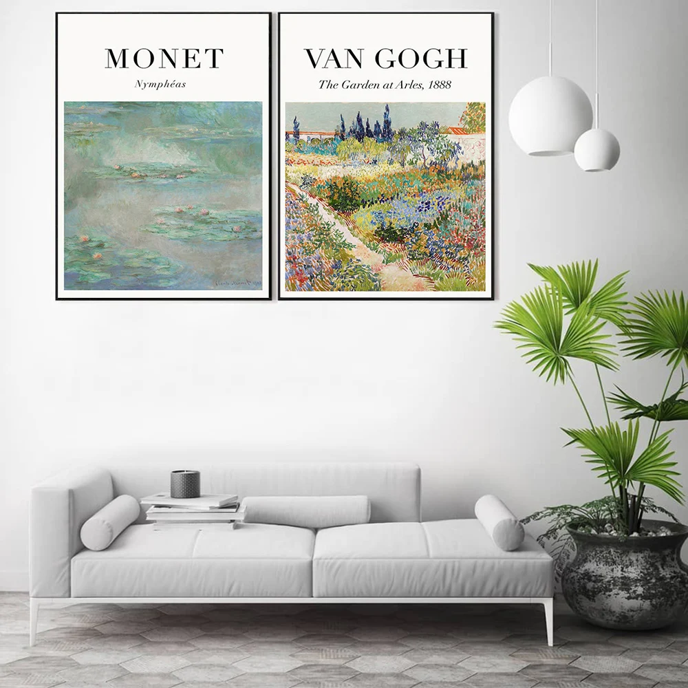 Monet Van Gogh Art Posters And Prints Painting Pictures Canvas Painting Living Room Decoration Mural Decoration Art Abstract abstract painting art frameless mural paintings living room decoration masterpiece reproduction claude monet the manneporte 1883