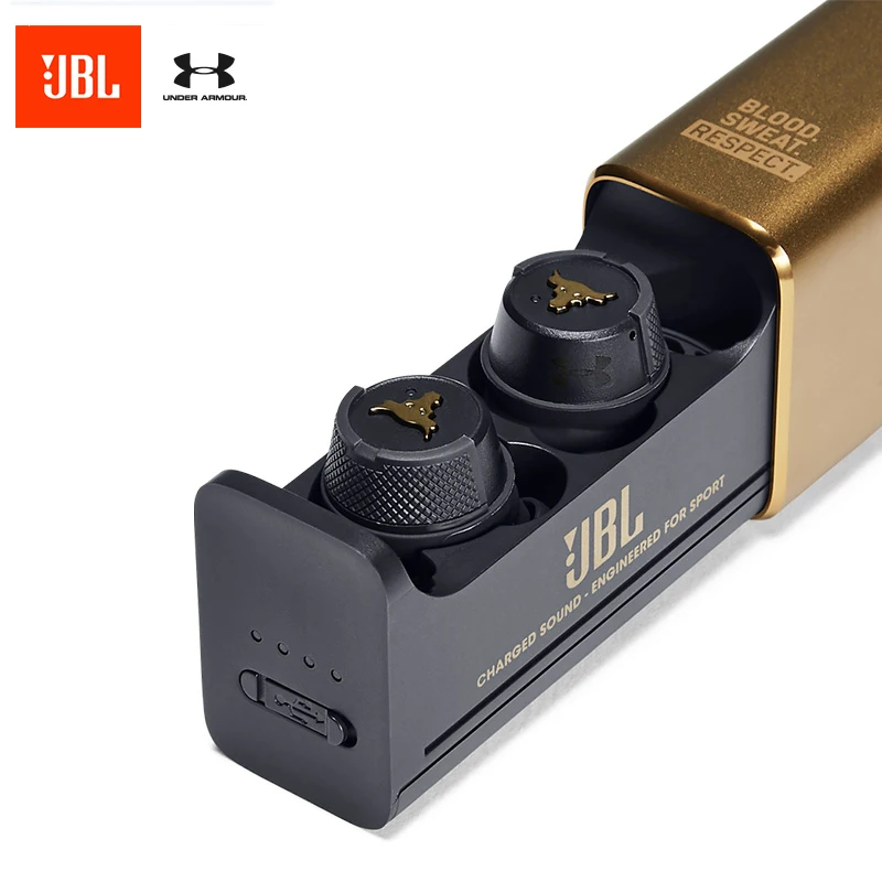 JBL мкА FLASH TWS беспроводные вкладыши Bluetooth V4.2 спортивные наушники глубокий бас IPX7 водонепроницаемые наушники с зарядным устройством и микрофоном