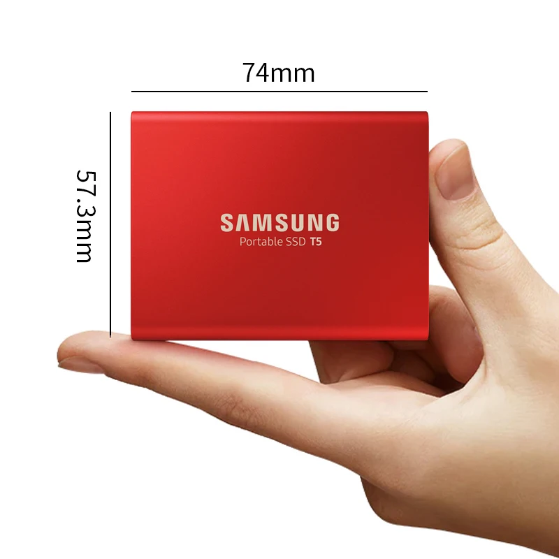 Внешний твердотельный диск SAMSUNG T5 портативный SSD USB3.1 500 Гб ТБ Type-C HDD для ноутбука |