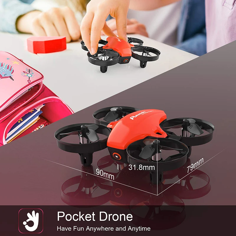 

Hot A20 Mini Drone Altitude Hold Headless Mode 2.4G RC Quadcopter RTF Helicopter For Children Kids Gift With Propeller Guards