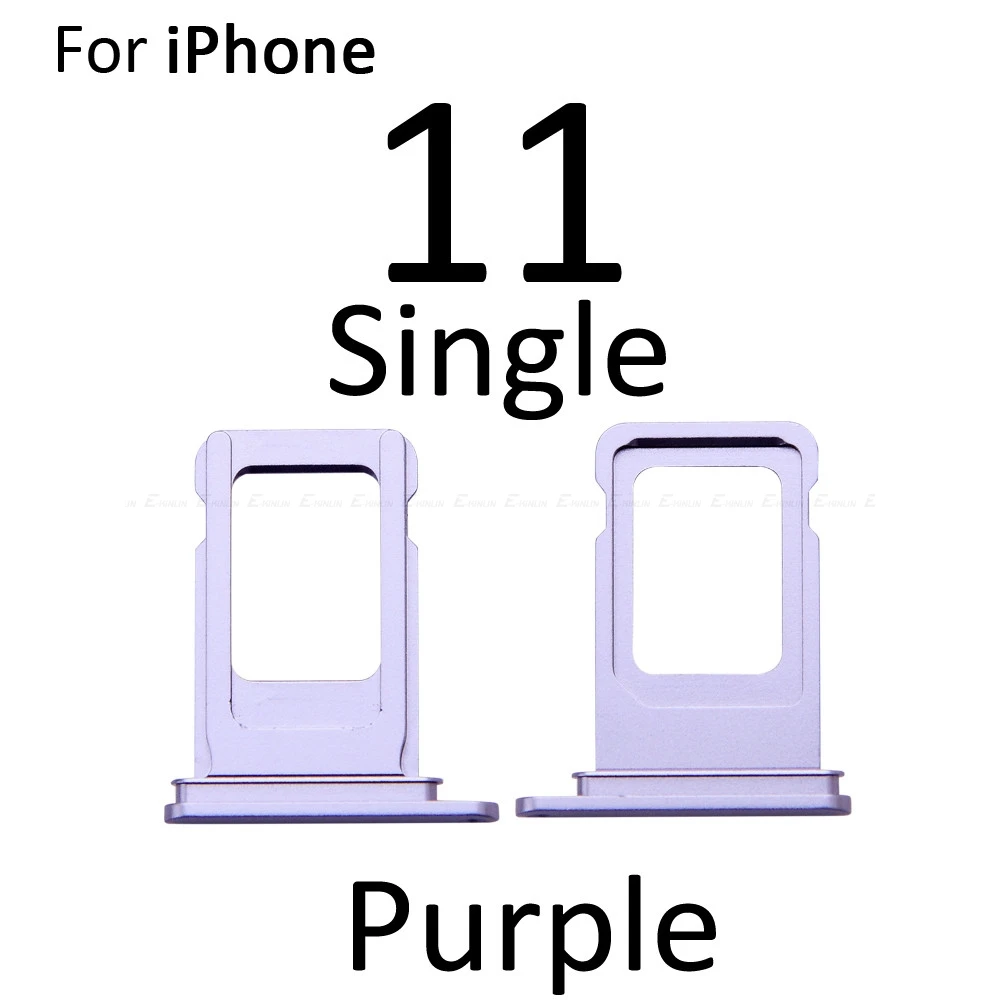 

10pcs/lot Sim Card Tray For iPhone 11 Sim Holder Slot Replacement Parts