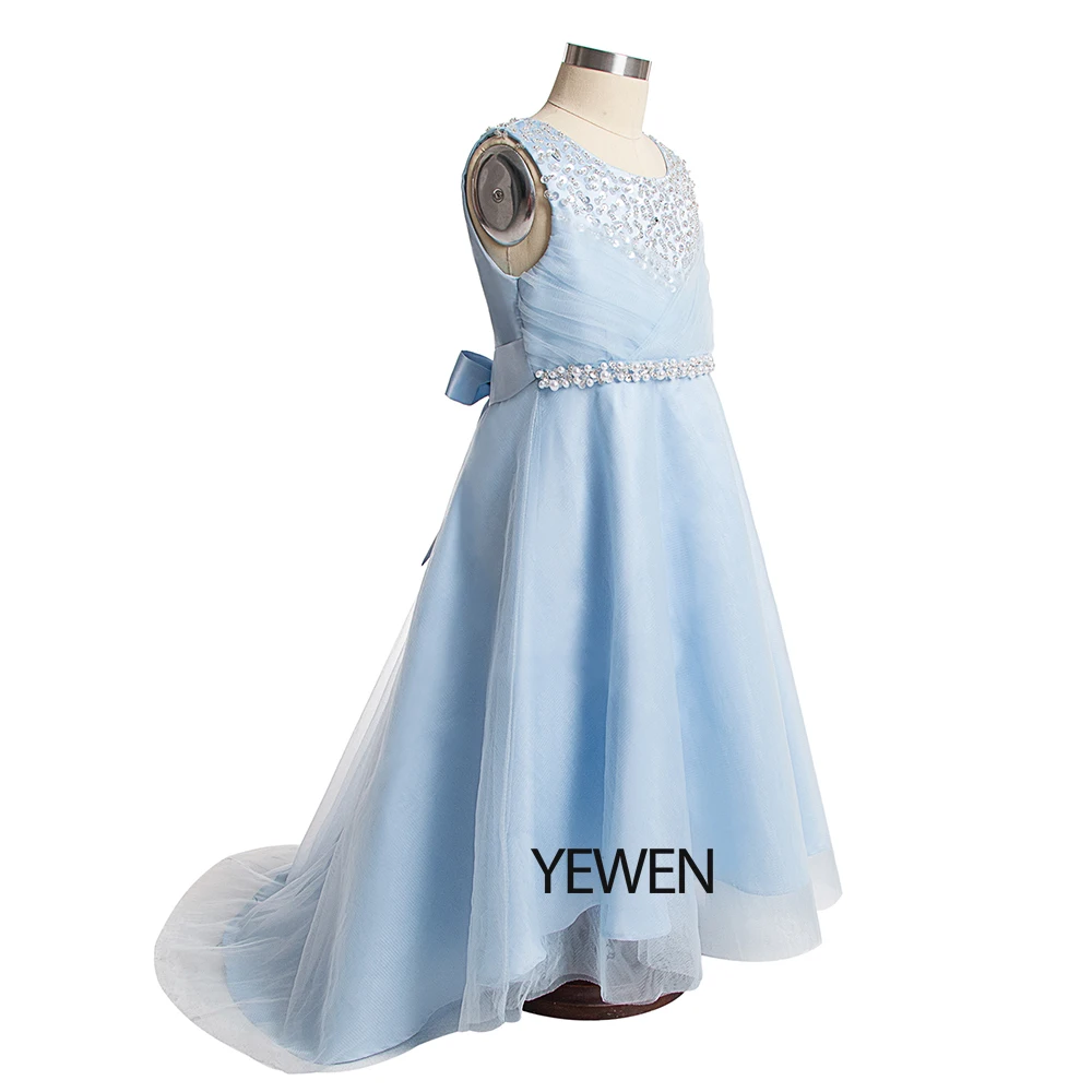 Детские Платья с цветочным узором для девочек коллекция 2019 года ТРАПЕЦИЕВИДНОЕ