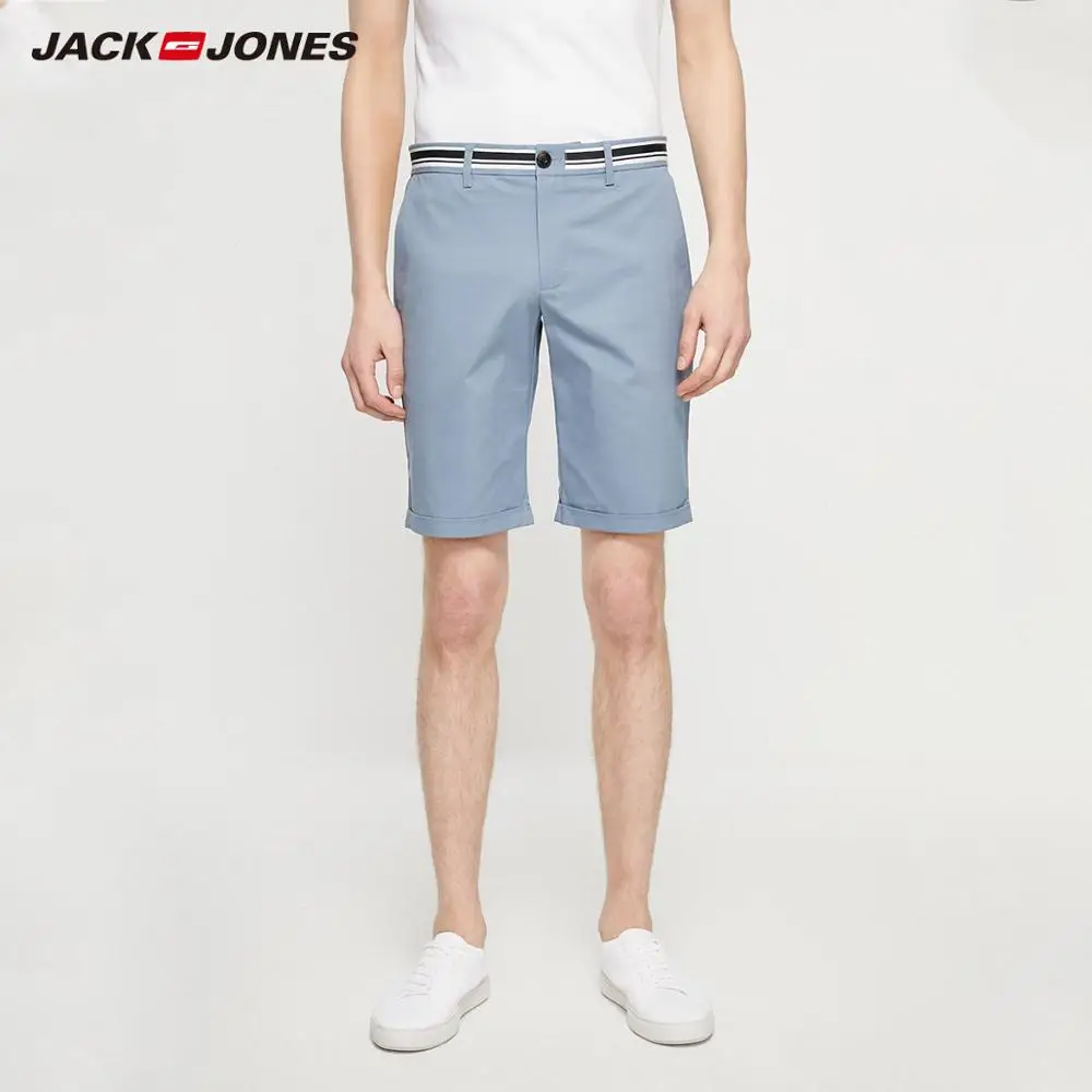 JackJones мужские модные удобные Стрейчевые хлопковые шорты базовая Мужская одежда