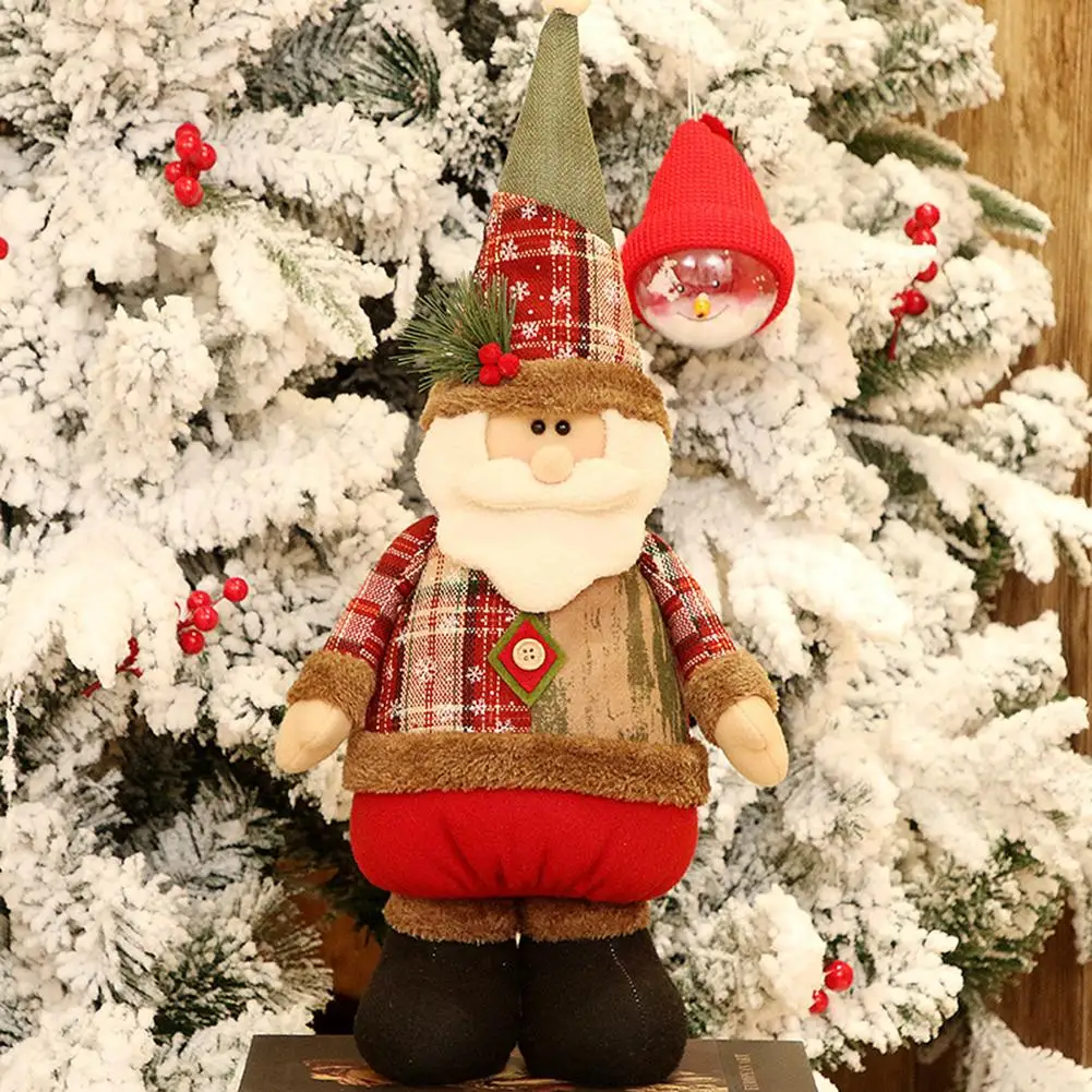 Big Size Christmas Dolls Santa Claus Snowman Elk Toys Xmas Figurines Gift For Kid Red Tree Ornament Home Decor | Дом и сад