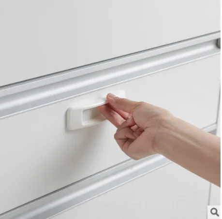 

2pcs Plastic Self-adhesive Door Handles Furniture Knobs Wardrobe Pulls Multi-purpose Durable Door Hardware Home Improvement