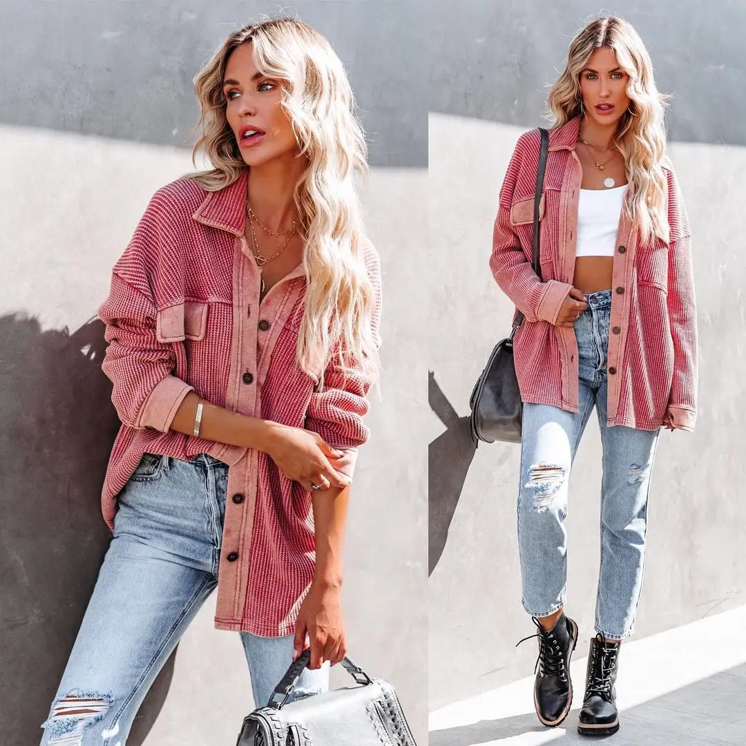 

Women's Jackets Autumn Winter 2021 New Lapel Single Breasted Coat