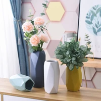 nordic simple geometric irregular ceramic frosted water storage vase office succulents flower pot decoration home gardening vase