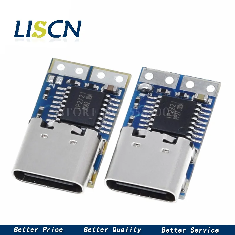 Type-C PD decoy module PD2.0 PD3.0 to DC trigger extension cable QC4 charger 9V 12V 15V 20V Fast Quick Charger Circuit Board |