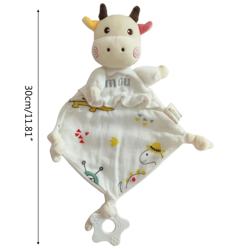 

Baby Comforter Appease Towel Soft Cartoon Animal Doll Sleeping Toys Nursing Cuddling Blanket Bib Shower Gifts for Newborn Infan
