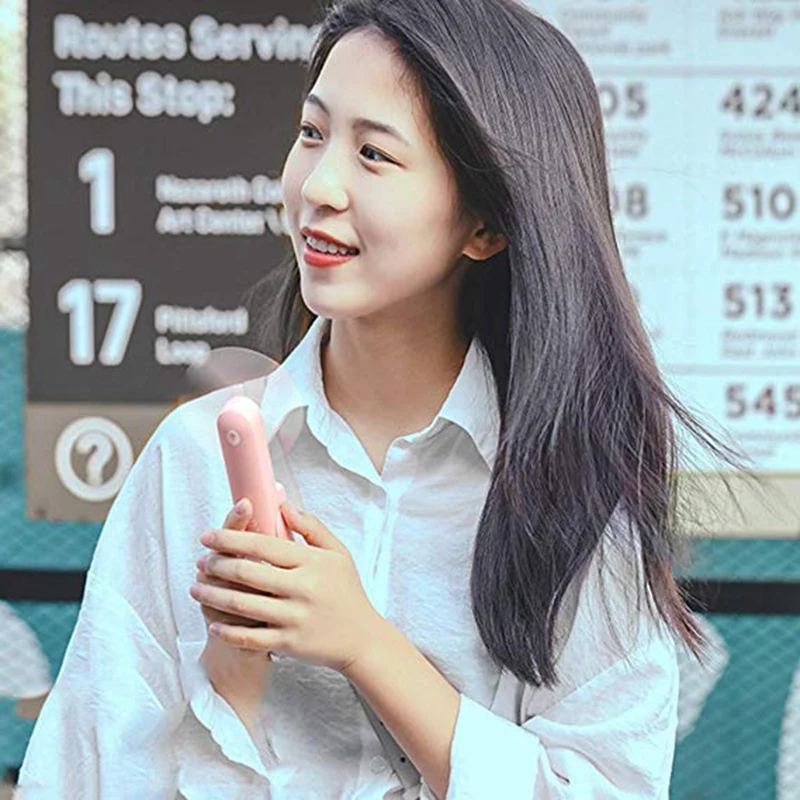 Портативный портативный мини-вентилятор с милым маленьким медведем складной