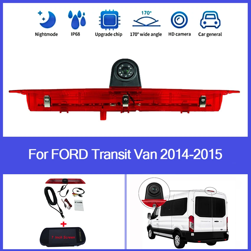

Камера заднего вида для Ford Transit Van 2014-2015, 170 °, водонепроницаемая, с ночным видением