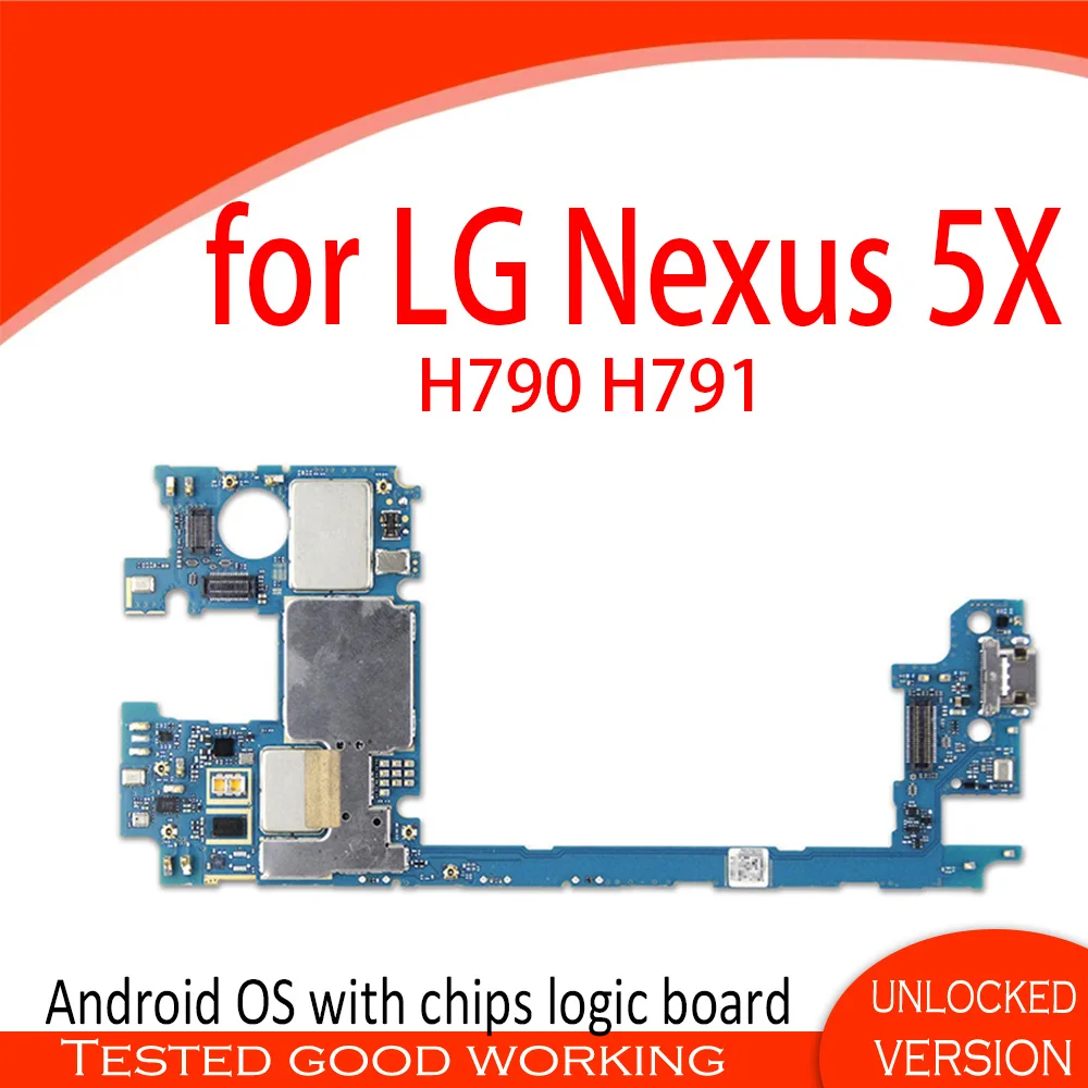 Разблокированная материнская плата для LG Nexus 5X H790 H791 16 ГБ/32 ГБ установленная на