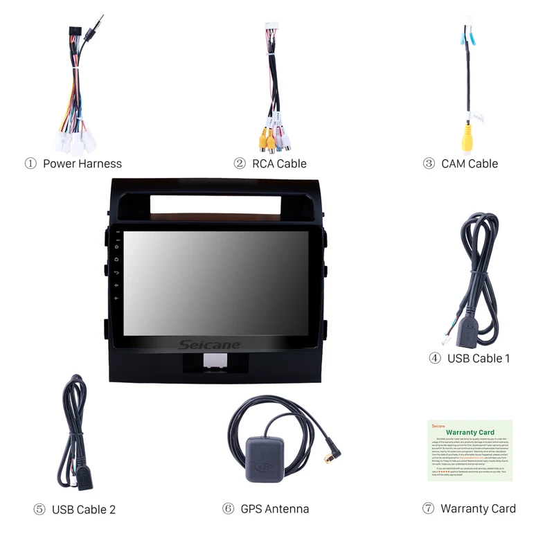 Автомобильная Bluetooth-навигация Seicane 2din Android 10 0 для Toyota Cruiser FJ 2007 2008 2009 2010-2017 |