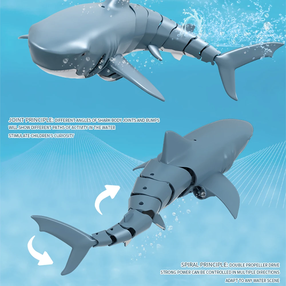 Пульт дистанционного управления акула 2 4G Электрический симулятор RC рыбы 20 минут